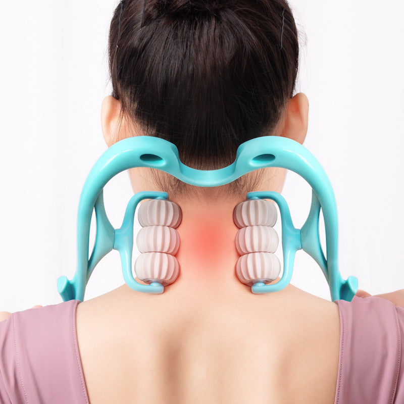 Manual Six-wheel Neck Massager l