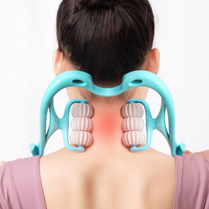 Manual Six-wheel Neck Massager l