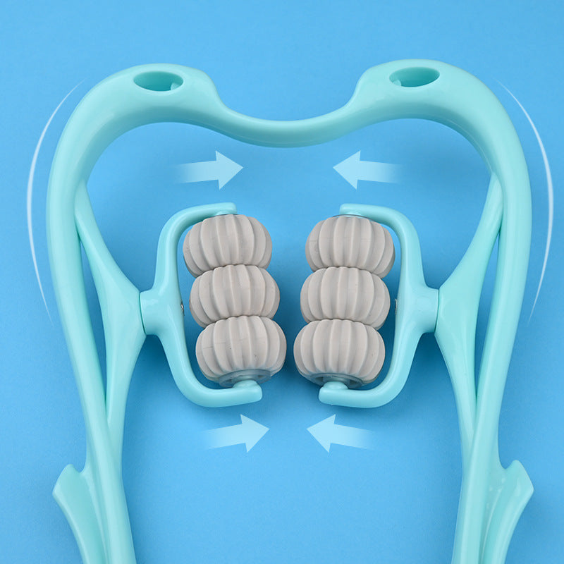 Manual Six-wheel Neck Massager l
